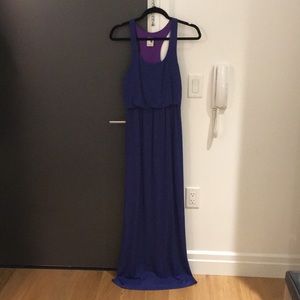 Royal Blue Halter Maxi